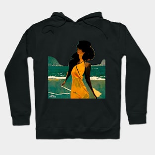 woman on the beach Hoodie